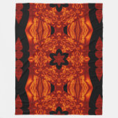 ボヘミアン火災の花78 フリースブランケット (正面)