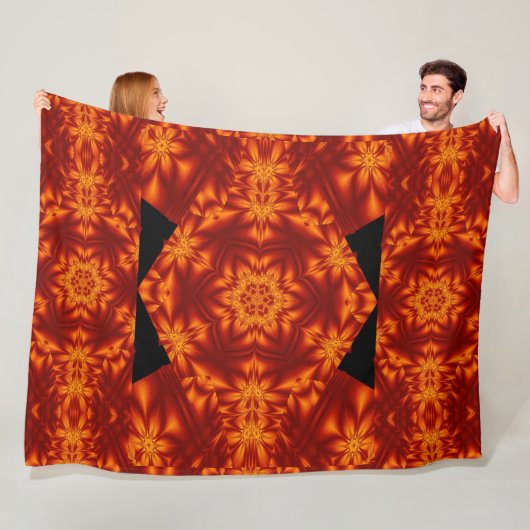 ボヘミアン火災の花79 フリースブランケット (インサイチュ)