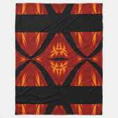 ボヘミアン火災の花83 フリースブランケット (正面)