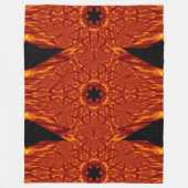 ボヘミアン火災の花85 フリースブランケット (正面)