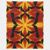 ボヘミアン火災の花91 フリースブランケット (正面)