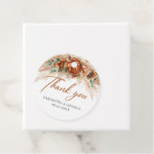 ボヘミアン熱帯テラコッタフラワーパーム結婚ズ フェイバータグ (インサイチュ)