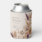 ボヘミアン熱帯花カスタムウェディングの好意 缶クーラー (缶正面)