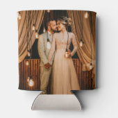 ボヘミアン熱帯花カスタムウェディングの好意 缶クーラー (裏面)