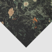 ボヘミアン白デイジーワイルドフラワー黒フローラ 薄葉紙 (詳細)