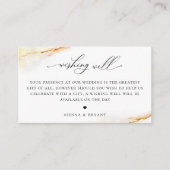 ボヘミアン砂漠の水の色結婚の願い井戸 エンクロージャーカード (正面)