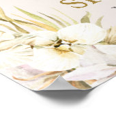 ボヘミアン砂漠の赤ちゃんシャワー女の子ウェルカムサイン ポスター (角)