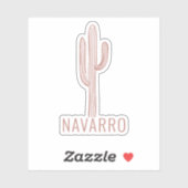 ボヘミアン砂漠サボテンのステッカー シール (シート)