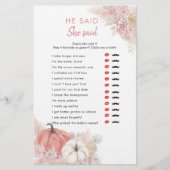 ボヘミアン秋のラブカボチャ彼は彼女が言った (正面)