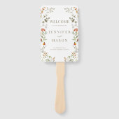 ボヘミアン秋の花秋の結婚式計画 ハンドファン (正面)