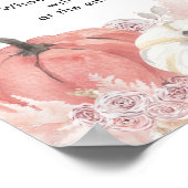 ボヘミアン秋インラブカボチャおしゃぶり狩り ポスター (角)