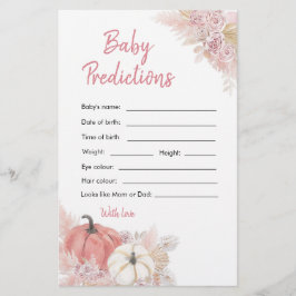 ボヘミアン秋インラブカボチャベビー予測