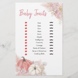 ボヘミアン秋インラブカボチャベビー特性