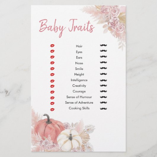 ボヘミアン秋インラブカボチャベビー特性 (正面)