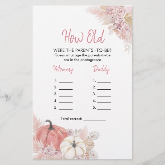 ボヘミアン秋インラブカボチャ歳の両親 (正面)