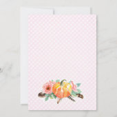 ボヘミアン秋ガール3rd誕生日パーティー 招待状 (裏面)