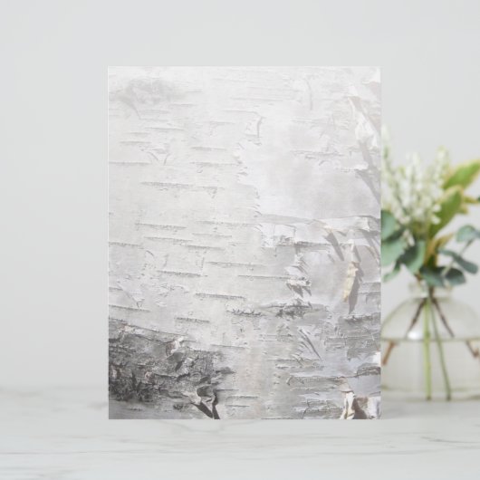 ボヘミアン素朴な田舎のシックな木の樹皮ホワイト樺の木 (スタンド正面)