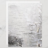 ボヘミアン素朴な田舎のシックな木の樹皮ホワイト樺の木 (正面/裏面)