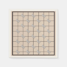 ボヘミアン素朴ウィンターコーヒー豆ブラウンプライド スタンダードカクテルナプキン