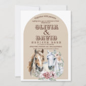 ボヘミアン素朴ウェスタン結婚ズ 招待状 (正面)