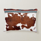 ボヘミアン素朴ウエスタンコウィド名 アクセントクッション (裏面)