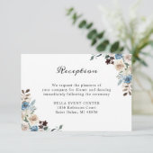 ボヘミアン素朴フローラウェディングレセプション詳細 エンクロージャーカード (スタンド正面)