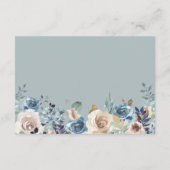 ボヘミアン素朴フローラウェディングレセプション詳細 エンクロージャーカード (裏面)