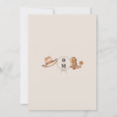 ボヘミアン結婚ウェスタン セーブザデート (裏面)