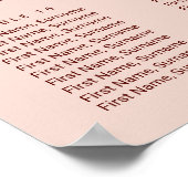 ボヘミアン結婚ズあなたの座席テラコッタを見つけエレガントる ポスター (角)