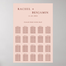 ボヘミアン結婚ズあなたの座席テラコッタを見つけエレガントる ポスター