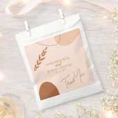 ボヘミアン結婚タン・ブラウンのカップルありがとう フェイバーバッグ (クリップ留めされた状態)