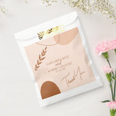 ボヘミアン結婚タン・ブラウンのカップルありがとう フェイバーバッグ (封をした状態)