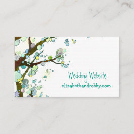 ボヘミアン結婚ツリーのウェブサイト エンクロージャーカード