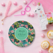 ボヘミアン結婚ハイビスカス ペーパープレート (パーティー)