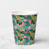 ボヘミアン結婚ハイビスカス 紙コップ (裏面)