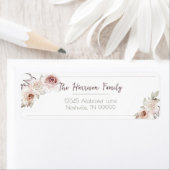 ボヘミアン結婚バラ差出人住所 ラベル (インサイチュ)