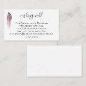 ボヘミアン結婚フェザーの願い井戸 エンクロージャーカード (正面/裏面)