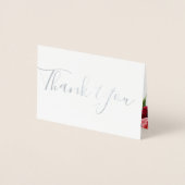 ボヘミアン結婚フローラのフォイルサンキューカード 箔カード (正面)