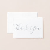 ボヘミアン結婚フローラのフォイルサンキューカード 箔カード (封筒付き正面)