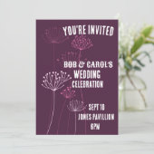ボヘミアン結婚フローラカスタム招待状 招待状 (スタンド正面)