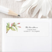 ボヘミアン結婚フローラ差出人住所ラベル ラベル (インサイチュ)