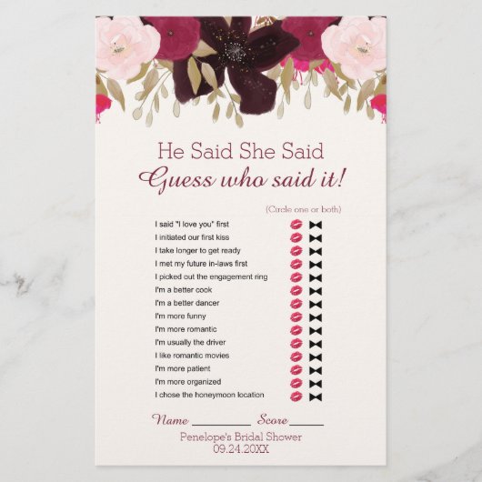 ボヘミアン結婚フローラ語検索シャワーゲーム (正面)