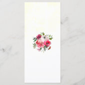 ボヘミアン結婚フローラ メニュー (裏面)