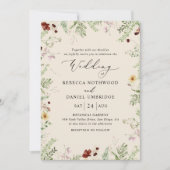 ボヘミアン結婚フローラ 招待状 (正面)