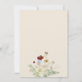 ボヘミアン結婚フローラ 招待状 (裏面)