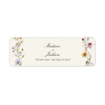 ボヘミアン結婚ワイルドフラワー差出人住所