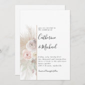 ボヘミアン結婚式招待状コレクション 招待状 (正面/裏面)