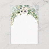 ボヘミアン緑豊かな緑のアーチサマーガーデン エンクロージャーカード (裏面)