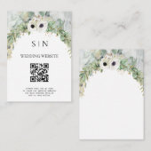 ボヘミアン緑豊かな緑のアーチサマーガーデン エンクロージャーカード (正面/裏面)