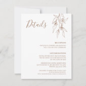 ボヘミアン線形結婚野花の詳細カード (正面)